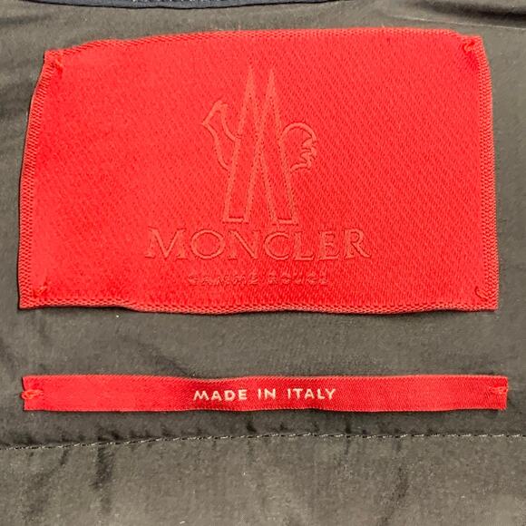 MONCLER by GIAMBATTISTA VALLI Size XS Cathy Navy Faux Fur Zip Pockets Coat - Picture 6 of 12